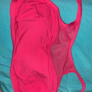 Pink high neck bikini top